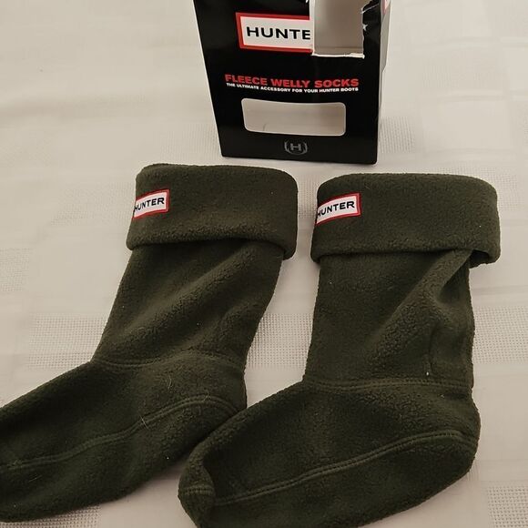 Hunter Kid's Welly Sock Green 11-13 - Picture 11 of 16